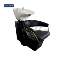 Wally Beauty Bac à shampoing portable pour spa capillaire japonais à eau chaude, avec fonction de massage intégrée