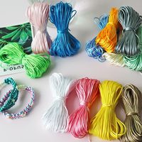 Corde en nylon pour bracelets 1.5mm Nylon soie perles cordon Bracelet fabrication chaîne queue de rat collier lanière bijoux