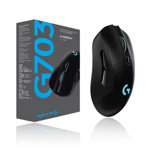 Souris de jeu sans fil Logitech G703 HERO LIGHTSPEED avec capteur HERO 25K et éclairage RGB - Product Image 1