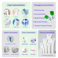 Dentifrice blanchissant 2-en-1 bicolore BodyAccel à la niacinamide, portable, pour une haleine fraîche longue durée et des soins bucco-dentaires quotidiens
