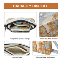Sac bandoulière mini en microfibre à imprimé chaton mignon, petit portefeuille pour téléphone portable pour filles, idéal pour ranger rouge à lèvres, pièces de monnaie et usage quotidien