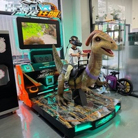 Simulateur de dinosaures immersif HEROVR avec jeu de simulation de mouvements et de tir pour parc d'attractions