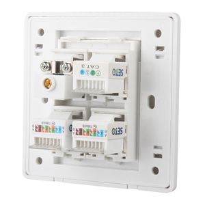 Tùy Chỉnh Màu Trắng Truyền Tải An Toàn <span class=keywords><strong>Rj45</strong></span> Núi Bảng Điều Chỉnh Keyston Cuộc Gọi Miễn Phí Bằng Giọng Nói Điện Thoại Ổ Cắm <span class=keywords><strong>RJ45</strong></span> <span class=keywords><strong>Jack</strong></span> - Product Image 2