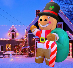 Vacances 6 pieds gonflable navidad <span class=keywords><strong>château</strong></span> père noël décoration <span class=keywords><strong>réveillon</strong></span> de noël extérieur cour pelouse marchandises de noël gonflable - Product Image 5