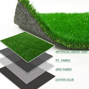 中国工厂放绿色户外预切人造草足球