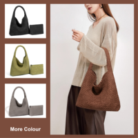 Sac à main à bandoulière pour femme, grande capacité, doux, durable, style rétro européen et américain, en faux daim, décontracté, tendance, vintage