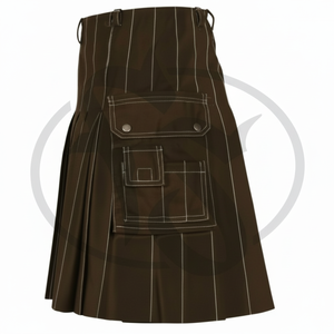 Hommes nouveau noir modern utility kilt - Product Image 1