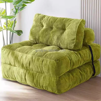 Modernes Design Stoffoberfläche Hochdichte Schaumstoffpolsterung Freizeit Klappbarer Komprimierter Einzelsessel BTCS010 für Zuhause oder Hotel