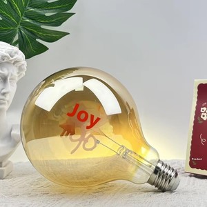 Bombilla Edison E27 G125 AC LED, Luces Decorativas Tipo Vela, Lámpara con la Palabra 'Doble Felicidad', Regulable, Control Táctil, Recargable - Product Image 2