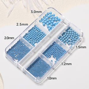 Cuentas de Burbuja para Decoración de <span class=keywords><strong>Uñas</strong></span> en Colores <span class=keywords><strong>Pastel</strong></span>, Cuentas de Caviar 3D para Decoración de <span class=keywords><strong>Uñas</strong></span>, Cuentas Esféricas Multitamaño en 6 Compartimentos - Product Image 6