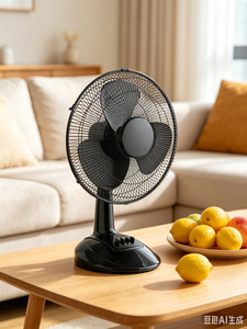 Electric Table <b>Fan</b> with Mechanical <b>Control</b> Plastic Construction 3-Speed for Household Office Hotel Garage & Commercial Use - Product Image 3