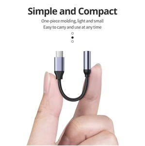 Adaptador de conector de auriculares hembra <span class=keywords><strong>USB</strong></span> C a 3,5mm, convertidor de Cable multifunción, adaptador de Audio tipo C - Product Image 3