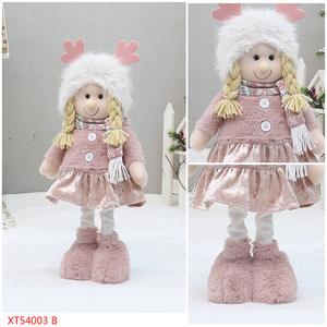 <b>Christmas</b> Decorations Santa Snowman Reindeer Plush Dolls Indoor Home Tabletop Ornaments Toys <b>Gifts</b> - Product Image 6
