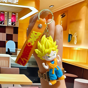 <span class=keywords><strong>Porte</strong></span>-clés en gros <span class=keywords><strong>3D</strong></span> Anime <span class=keywords><strong>Z</strong></span>, pendentif en PVC souple, logo dessin animé, mousqueton, breloque <span class=keywords><strong>dragon</strong></span> - Product Image 6