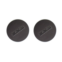 Kancing Jeans Logam Logo Bulat Hitam Jeans Kustom Kancing Keling untuk Pakaian