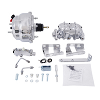 Kit de conversion de servofrein double Chrome 8 pouces pour disque/tambour de 1 pouce de diamètre, pour Chevrolet Bel Air Impala pleine grandeur 1959-64, pièces de voiture classiques