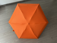 Promotion nouveau 8k/6K 5 parapluie pliant pliant Gel noir Mini Capsule parapluie de poche extérieur noir revêtement panneau parapluies