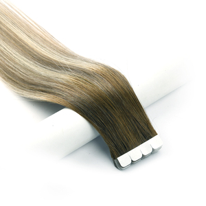 K.S WIGS Cheveux humains Remy chinois 100% doux et naturels, mélange sans couture, volume glamour pour le coiffage quotidien, extensions de cheveux mini-tape - Product Image 1