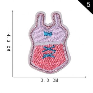 Nouveau design Patch brodé auto-adhésif à thème ballet, motif chaussure de danse, bikini, coquillage, étoile de mer pour la décoration de vêtements et sacs - Product Image 5