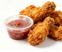 Échantillon Gratuit – Gobelets à Sauce en Plastique Écologiques à Paroi Simple, 2 oz, pour Shots de Gelée, Portions de Pudding et Condiments, avec Couvercles