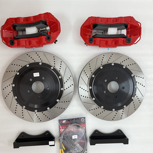 Kit d'étriers de frein avant haute Performance 6 pistons pour <span class=keywords><strong>Golf</strong></span> <span class=keywords><strong>R</strong></span> MK5 MK6 MK7 GTI GX460 GX470 LX470 LX570 Audi A4 A6 A8 Q3 Q5 Q7 - Product Image 2