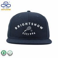 Gorra de Béisbol de 6 Paneles con Logotipo Bordado Personalizado de Fábrica OEM, Tela de Algodón, Estilo Urbano, con Visera Plana, Unisex