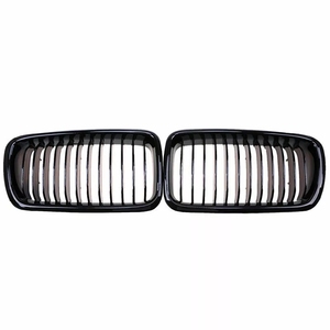 Pour BMW <span class=keywords><strong>E38</strong></span> 740i 740iL 750iL 4DR pare-chocs avant radiateur <span class=keywords><strong>calandre</strong></span> noir brillant - Product Image 1