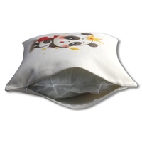 Housse de coussin Sunyee en gros de 16 pouces avec fermeture éclair, vierges pour sublimation, en lin, pour impression par sublimation
