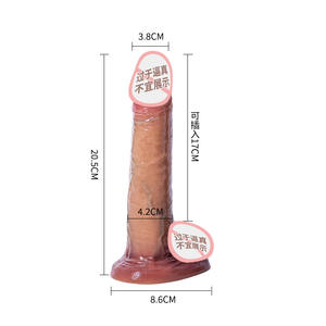 Dildo di Silicone liquido enorme con telecomando giocattoli sessuali per donne che vibrano Dildo con riscaldamento - Product Image 2