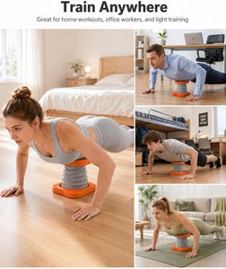 Dispositivo de Asistencia para Flexiones con Resorte, Soporte para Flexiones, Ejercitador Abdominal, Equipo de Fitness para Hogar y Oficina - Product Image 2