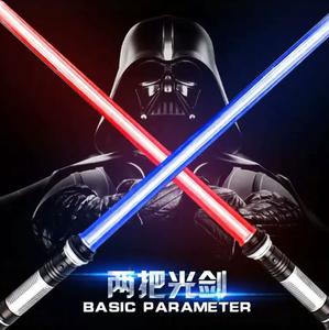 Luckykoo, <span class=keywords><strong>sabre</strong></span> <span class=keywords><strong>laser</strong></span> LED à succès, nouveau design, jouet lumineux en plastique pour enfants, double <span class=keywords><strong>sabre</strong></span> de 22 pouces pour <span class=keywords><strong>jouer</strong></span> et offrir en cadeau - Product Image 2