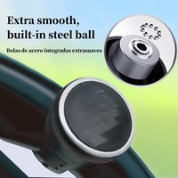 Bola Pemutar Setir Mobil Universal Rotasi 360 Derajat Desain Mewah Warna Perak/Hijau/Pink Perlengkapan Interior