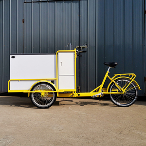 Bici elettrica del carrello del triciclo del gelato da vendere triciclo del carico della cabina con il congelatore per la consegna del cibo - Product Image 1