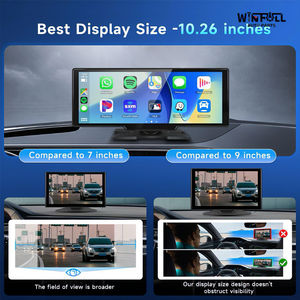 10.26 Inch <b>Wireless</b> Carplay Screen Smart Voice <b>Control</b> Car Radio Stereo GPS Navigation Dash Mount - Product Image 4