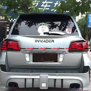 LX570 vücut kiti yükseltme sürümü için yeni INVADER tarzı ön/arka tampon Widebody kiti Tow kancalı cıvata-On Park yardımcı sensörü - Product Image 6