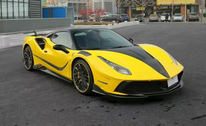 Kit de carrocería Facelift para Ferrari <span class=keywords><strong>488</strong></span>, actualización a Ferrari <span class=keywords><strong>Mansory</strong></span> MSY, parachoques delantero y trasero de fibra de carbono, faldones laterales. - Product Image 3