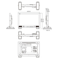 Moniteur de diffusion SEETEC FS173-S4K 17,3 pouces 4K IPS pour ordinateur de bureau / 3G-SDI avec affichage quadruple, PIP et Rec.709, directement de l'usine OEM pour la production en direct