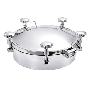 Couvercle <span class=keywords><strong>de</strong></span> <span class=keywords><strong>trappe</strong></span> sanitaire rond en acier inoxydable SS304 SS316L pour accès aux réservoirs d'eau - Product Image 1