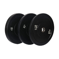 Disques de poids en caoutchouc pour usage commercial en salle de sport, pour haltères et manches d'haltères - Antidérapants, durables, options de 5 kg à 25 kg