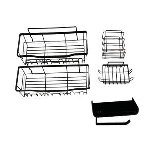 Alta calidad al por menor pequeños accesorios de baño estantes rectángulo Tir-angle Netlike cesta de esquina - Product Image 5