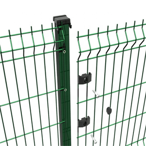 Saupoudrez le panneau enduit de barrière de grillage incurvé par 3D 2m x 2.5m du courrier carré - Product Image 4