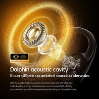 Casque Bluetooth à conduction osseuse de haute qualité personnalisé S7 avec mémoire intégrée de 32 Go, couleur bicolore, étanche à l'eau IPX8 pour la natation