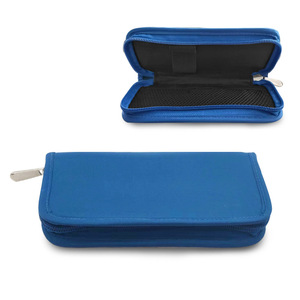 Bolsa azul para almacenamiento de instrumentos, estuche para medidor de glucosa en sangre, estuche para bolígrafo de insulina, bolsa portátil para dispositivos digitales con cierre de cremallera - Product Image 1