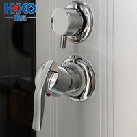 Cabine de douche HOKO moderne en alliage d'aluminium et verre trempé, porte de douche 5 mm carrée, cabine de douche vapeur pour hôtel, salle de sport, salle de bain