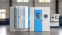 Machine de revêtement PVD couleur or AsiaLink avec pompe et moteur PLC pour articles sanitaires et ustensiles de cuisine (380V)