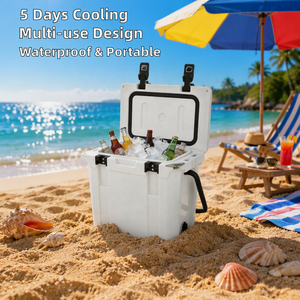 LESP <strong>Rotomolded</strong> Thermal <strong>Cooler</strong> Letter Portable Waterproof Insulated for Camping Fishing Hunting Picnic Food Hospital Cans Supply - Product Image 2