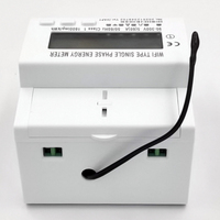 Smart WiFi Single Phase 90-300V 5(60)A Din Rail Energy Meter 100A Max saat ini 2 kabel Modbus-RTU Protocol 1.0 kelas Akurasi