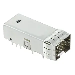 2246040-1 2246041-1带笼的通孔EMI屏蔽微型SFP + 插座
