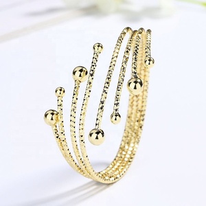 Bracelets pour femmes en laiton plaqué or 18 carats, motif serpent zircon, vente en gros de bijoux de mode pour reptiles - Product Image 3
