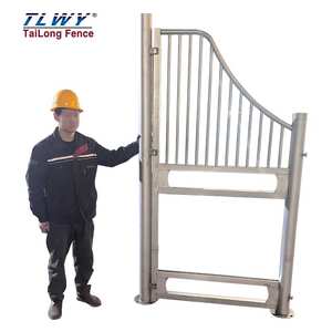 คอกม้าแบบคลาสสิกเคลือบด้วยผงประตูที่มั่นคงทำจากไม้ไผ่และโลหะ - Product Image 6